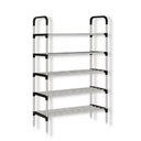 Ver imagem 1 de Sapateira Modular 15 Pares Estante Organizadora Multiuso 5 Prateleiras Lavanderia Rack Porta