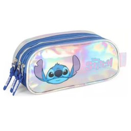 Kit Mochila de Rodinhas + Estojo Stitch Holografica Luxcel - 6