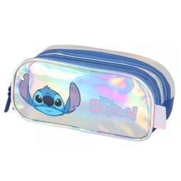 Kit Mochila de Rodinhas + Estojo Stitch Holografica Luxcel - 5