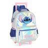 Kit Mochila de Rodinhas + Estojo Stitch Holografica Luxcel - 3