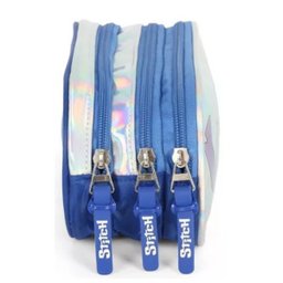 Kit Mochila de Rodinhas + Estojo Stitch Holografica Luxcel - 7