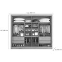 Ver imagem 3 de Guarda Roupas 2 Portas de Correr e 4 Gavetas Verona Plus Branco - Europa
