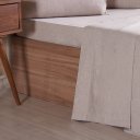 Ver imagem 5 de Jogo de Cama Casal 4 Pçs Line Stile 100% Poliéster 138x188x30cm Linho