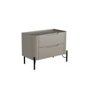 Ver imagem 2 de Mesa de Cabeceira 51cm com 2 Gavetas e Pés em Metal 100% MDF