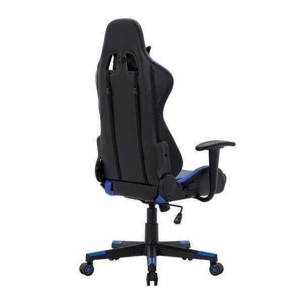 Cadeira Gamer Azul e Preto Healer Strike Reclinável Giratória - 6