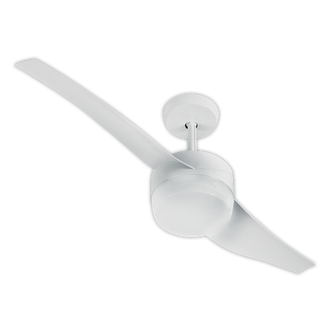 Ventilador de Teto Lunik 2 Pás 110v Branco Controle Remoto e Iluminação