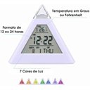 Ver imagem 3 de Relógio Digital Pirâmide de Mesa Calendário
