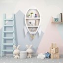 Ver imagem 2 de Prateleira Nicho Foguete em Madeira Astronauta Bebê