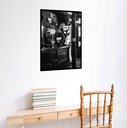 Ver imagem 2 de Quadro Decorativo San Francisco Saxofonista Balcão -70x50cm:moldura Branca