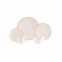 Ver imagem 1 de Jogo de Jantar 20 Peças Filete Porcelana Real By Schmidt Cor:laranja