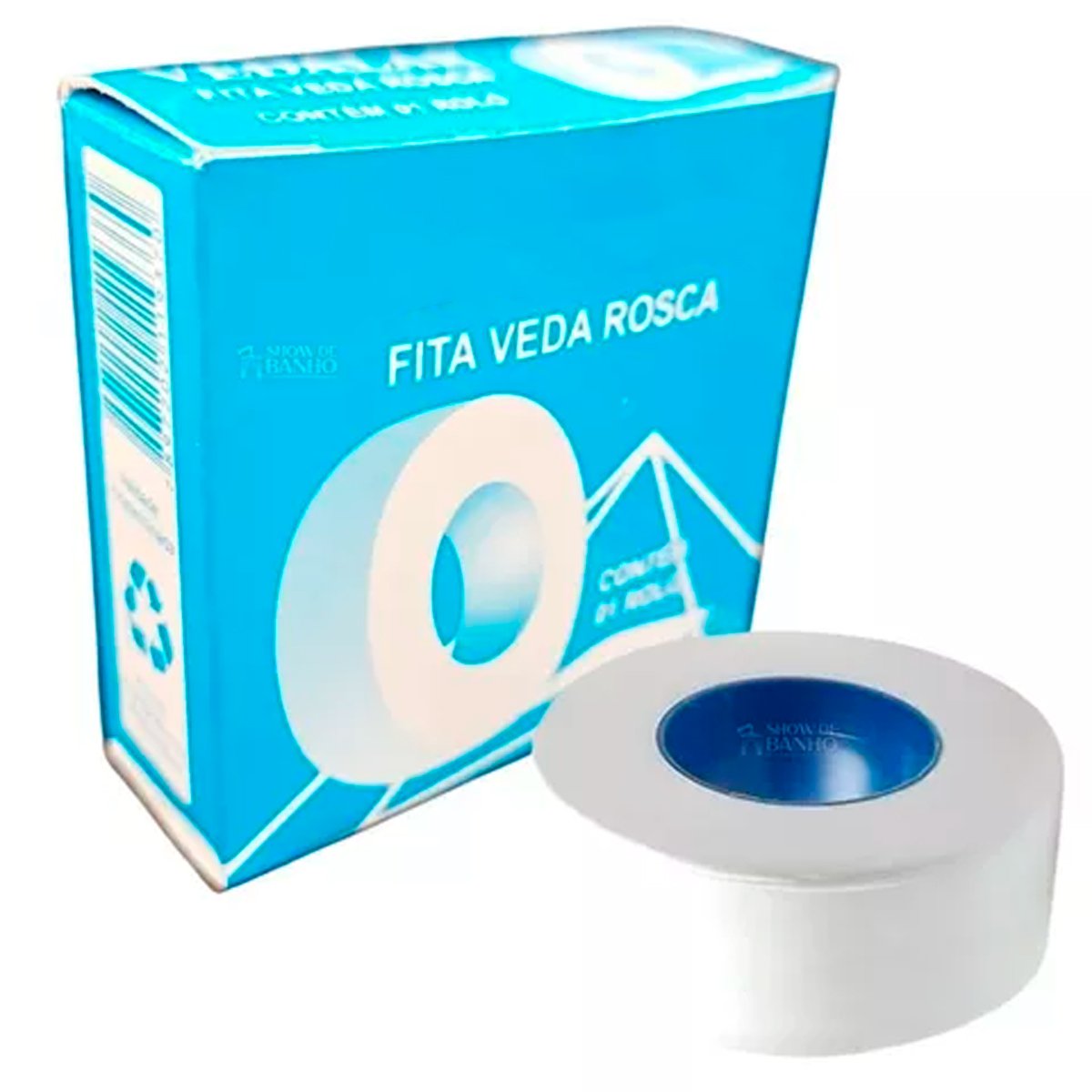 Kit com 10 Unidades de Fita Veda Rosca Branca 12 Mm X 25 M - 3