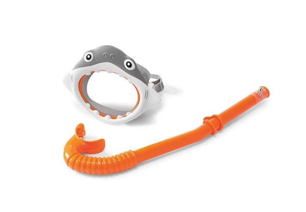 Conjunto Snorkel - Mascará Tubarão - Intex INT55944 - 1