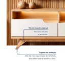 Ver mais imagens de Conjunto Rack Diplomata e Painel Curitiba para TV até 46 Polegadas 224x218cm