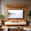 Ver imagem 1 de Conjunto Rack Diplomata e Painel Curitiba para TV até 46 Polegadas 224x218cm
