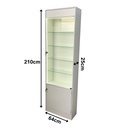 Ver imagem 2 de Vitrine Armário Fita LED Porta Vidro Bivolt Colecionador Lojas