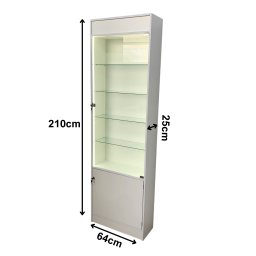 Vitrine Armário Fita LED Porta Vidro Bivolt Colecionador Lojas - 2