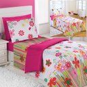 Ver imagem 1 de Kit Coordenado Edredom com Lençol Solteiro Alegria - Pink Casa Show Enxovais