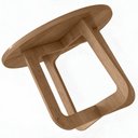Ver imagem 7 de Mesa de Centro para Sala de Estar Redonda 58cm Pés Orgânico Yasmin A05 Cinamomo - Lyam Decor