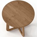 Ver mais imagens de Mesa de Centro para Sala de Estar Redonda 58cm Pés Orgânico Yasmin A05 Cinamomo - Lyam Decor