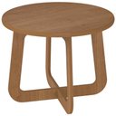 Ver imagem 2 de Mesa de Centro para Sala de Estar Redonda 58cm Pés Orgânico Yasmin A05 Cinamomo - Lyam Decor