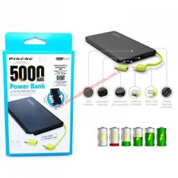 Carregador Portátil Power Bank Pineng 5000mAh Slim - 6