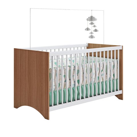 Berço Gutti Liv Branco/almendra Móveis Estrela Móveis Estrela Baby
