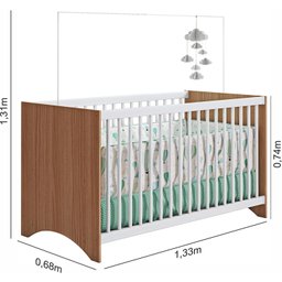 Berço Gutti Liv Branco/almendra Móveis Estrela Móveis Estrela Baby - 3