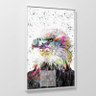Quadro Decorativo Águia Cabeça Branca Grafite Art - 3