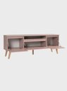 Ver imagem 6 de Rack para TV com Painel e Prateleira 180cm Retro MDF Rosa Dallas - On Móveis