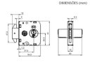 Ver imagem 2 de Fechadura Porta Vidro Blindex Santa Maria Porta Correr 3051Cr 3f