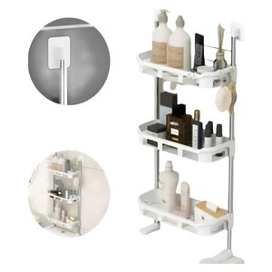 Organizador Parede Inox Prateleiras Rack Lavanderia Cozinha