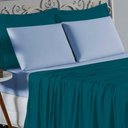 Ver imagem 3 de Jogo de Cama Casal Nobre 4 Peças Lençol com Elástico de 30cm de Altura Malha 100% Algodão - Petr