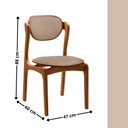 Ver imagem 2 de Conjunto com 2 Cadeiras de Jantar Solaris Soft Moderna Mobília