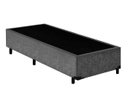 Ver imagem 1 de Base Cama Box Solteiro Suede Cinza 40x88x188