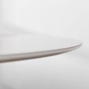Ver imagem 3 de Conjunto Mesa de Jantar Thai Redonda 1,20m Vidro Off White + 2 Cadeiras Lalá Encosto Palha Creme Ass