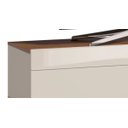 Ver imagem 2 de Rack Classic 2 Gavetas 1.4 Off White com Freijó - Imcal Móveis