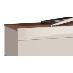 Rack Classic 2 Gavetas 1.4 Off White com Freijó - Imcal Móveis - 2
