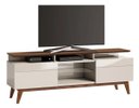 Ver imagem 1 de Rack Classic +2G 180cm Off White com Freijó - Imcal Móveis