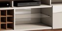 Ver imagem 3 de Rack Classic +Ad 180cm Off White com Freijó - Imcal Móveis