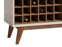 Ver imagem 2 de Rack Classic +Ad 180cm Off White com Freijó - Imcal Móveis