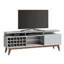 Ver imagem 1 de Rack Classic +Ad 180cm Branco Acetinado - Imcal Móveis
