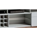 Ver imagem 3 de Rack Classic +Ad 180cm Branco Acetinado - Imcal Móveis