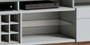 Ver imagem 3 de Rack Classic +Ad 180cm Branco Acetinado - Imcal Móveis