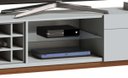 Ver imagem 3 de Rack Classic Ad 180cm Branco Acetinado - Imcal Móveis