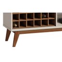 Ver imagem 3 de Rack Classic Ad 180cm Off White com Freijó - Imcal Móveis