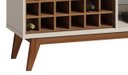 Ver imagem 3 de Rack Classic Ad 180cm Off White com Freijó - Imcal Móveis