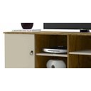 Ver imagem 3 de Rack Estrela Nature com Off White - Patrimar Móveis