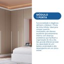 Ver mais imagens de Guarda-Roupa Modulado 1 Porta Infinity Branco/Line/Duna