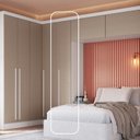 Ver imagem 7 de Guarda-Roupa Modulado 1 Porta Infinity Branco/Duna