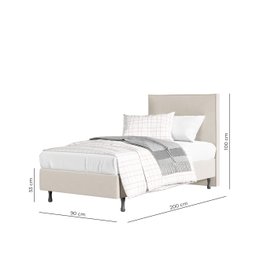 Cama Solteiro One Com Cabeceira Moderna Estável e Confortável - 3